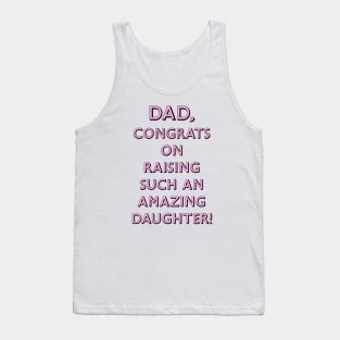 CONGRATS DAD Tank Top